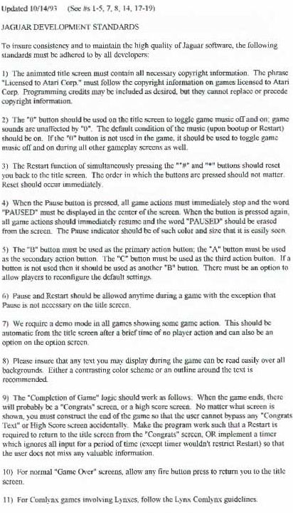 Jaguar Developers Memo Pic 1