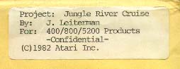 Jungle River Cruise Label